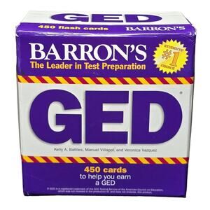 Score Higher w. Barron's GED Flash Cards By Battles, Kelly A Leader In Test Prep